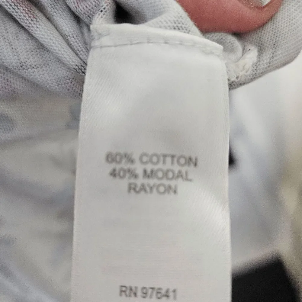 J. Jill White Paisley Floral Pull On Drawstring Skirt Women's Cotton Modal Multi - Picture 3 of 4